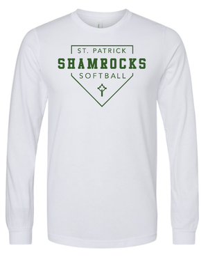 Custom Apparel - Screen Printing - St. Patrick Softball – Unisex Long Sleeve Tee - St. Patrick Softball 2023
