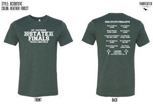Custom Apparel - Screen Printing - St. Patrick Track & Field - State Finals Unisex T-shirt - T-Shirt - St. Pats track