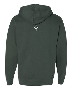 Custom Apparel - Screen Printing - St. Patrick Volleyball Hoodie (Green) - St. Patrick Volleyball