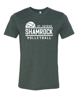 Custom Apparel - Screen Printing - St. Patrick Volleyball T-Shirt (Green) - St. Patrick Volleyball