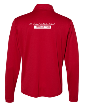 Custom Apparel - Screen Printing - St. Robert Catholic School - Staff Adidas 1/4 Zip - St. Robert Catholic School - Staff