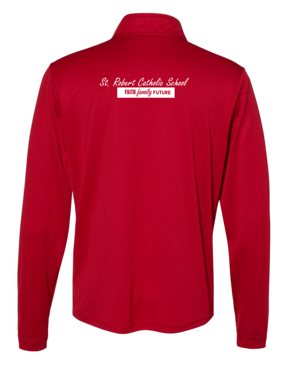 Custom Apparel - Screen Printing - St. Robert Catholic School - Staff Adidas 1/4 Zip - St. Robert Catholic School - Staff
