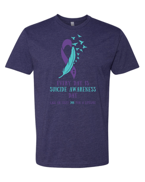 Custom Apparel - Screen Printing - Suicide Awareness - T-shirt - Suicide Awareness