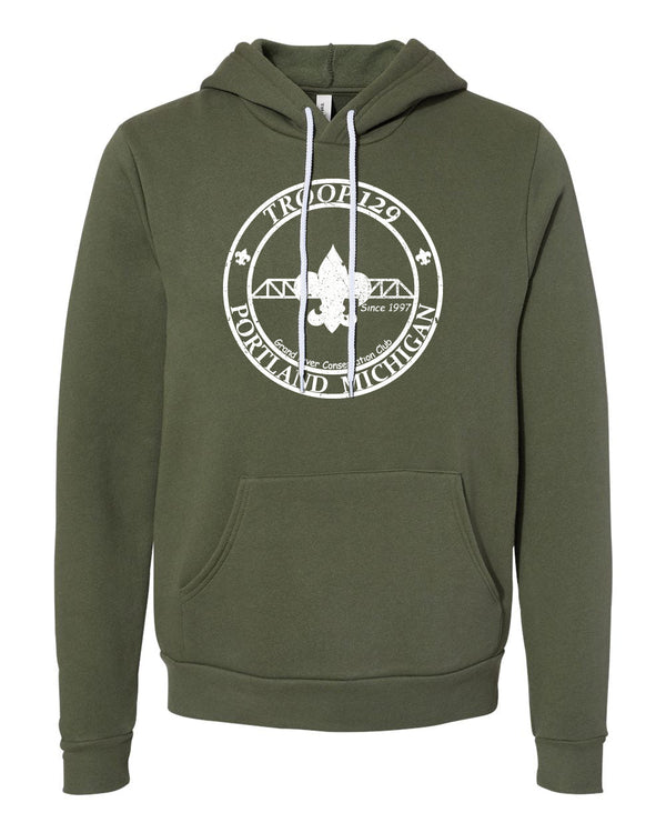 Custom Apparel - Screen Printing - Troop 129 Unisex Hoodie - Hoodie - Portland Troops