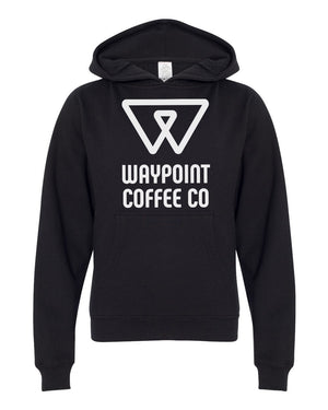 Custom Apparel - Screen Printing - Waypoint Coffee Youth Hoodie (STAFF) - Waypoint Coffee Staff