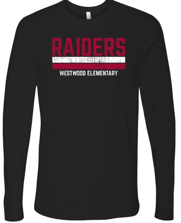 Custom Apparel - Screen Printing - Westwood Elementary - Stacked LS T-shirt - WW+OW