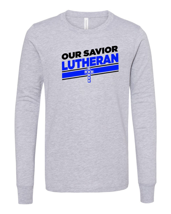 Our Savior Lutheran Long Sleeve T-shirt (grey)